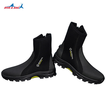 DIVE&SAIL 5mm visoke potapačke cipele s neoprenom i vulkaniziranom soleom, za plažu i rijeke