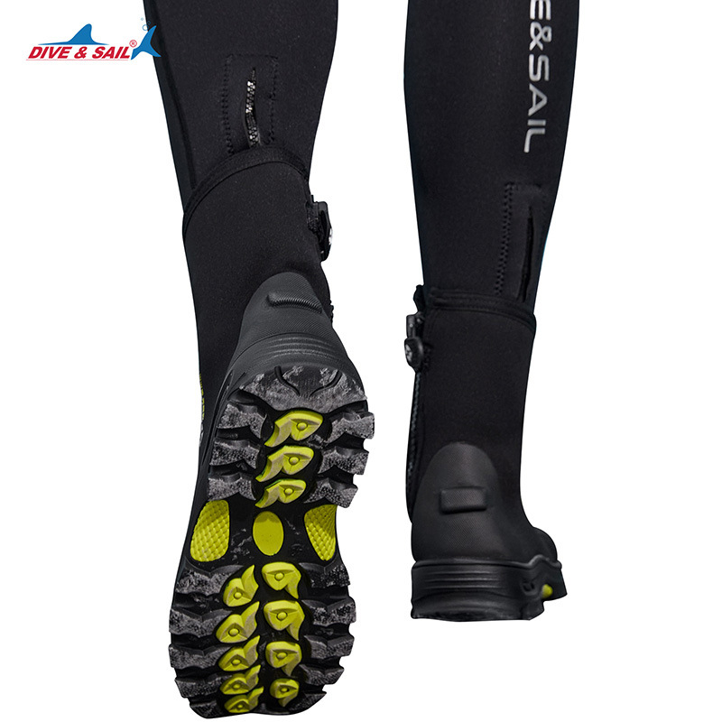 DIVE&SAIL 5mm visoke potapačke cipele s neoprenom i vulkaniziranom soleom, za plažu i rijeke
