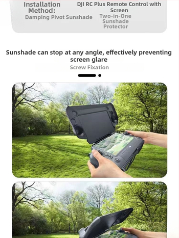 Nuotolinio valdymo gaubtas su ekranu DJI Ronin 3, T50, T40, T25, T20P, M30 – varius + elektropoliruotos balto plieną, sidabro įdėklas, 98% sidabro, Žiemos 2022 leidimas