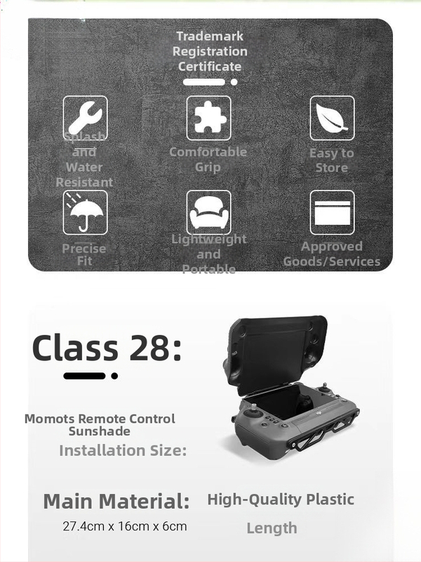 Nuotolinio valdymo gaubtas su ekranu DJI Ronin 3, T50, T40, T25, T20P, M30 – varius + elektropoliruotos balto plieną, sidabro įdėklas, 98% sidabro, Žiemos 2022 leidimas