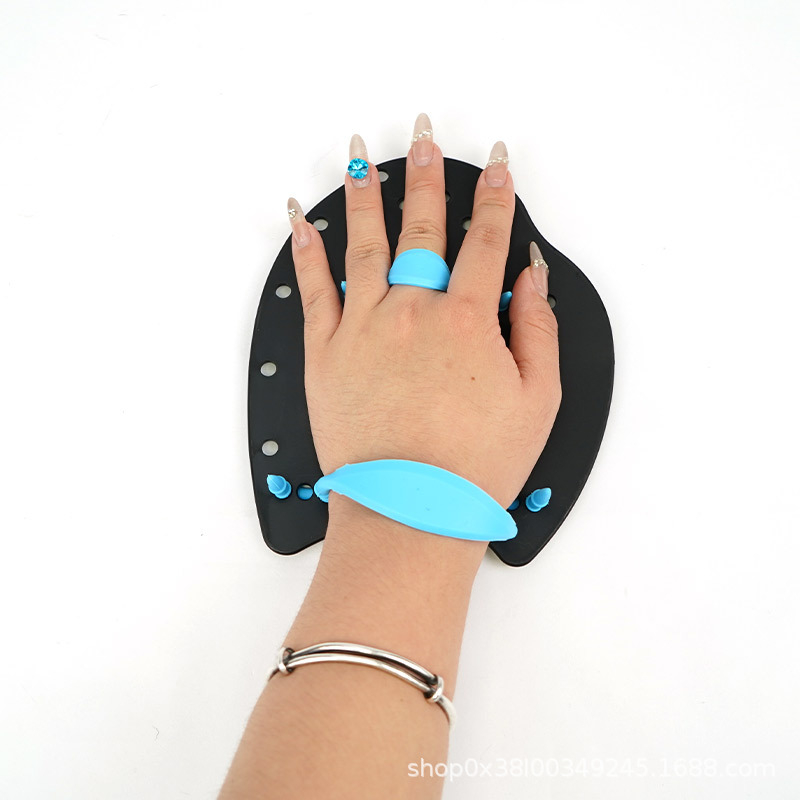 Унисекс плувни лопатки за ръце E18, професионални тренировъчни лопатки за плуване, PP + силика гел, за деца и възрастни