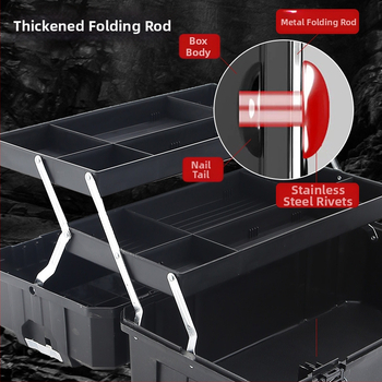 Műanyag szerszámtartó doboz, Toolbox sorozat, hardver tárolásra, nagy kapacitás