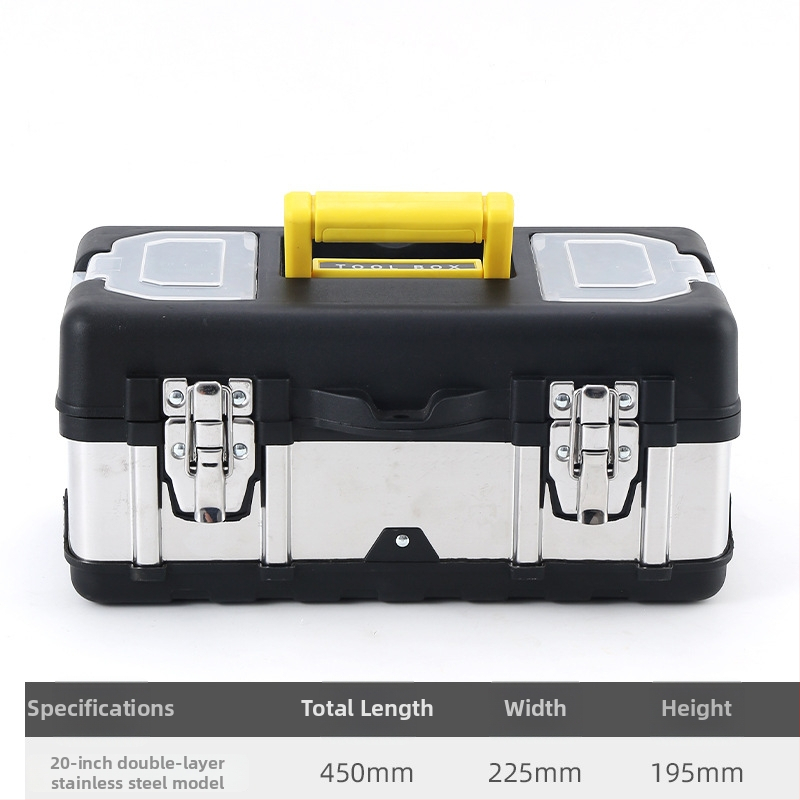 Műanyag szerszámtartó doboz, Toolbox sorozat, hardver tárolásra, nagy kapacitás