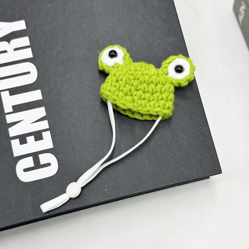 Šešir za mala kućna ljubimca - crtani motiv, poliester, ručno kukičani pleteni, četiri sezone, brend Jupai