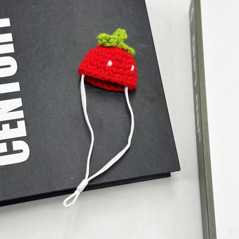 Šešir za mala kućna ljubimca - crtani motiv, poliester, ručno kukičani pleteni, četiri sezone, brend Jupai