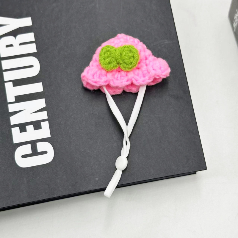 Šešir za mala kućna ljubimca - crtani motiv, poliester, ručno kukičani pleteni, četiri sezone, brend Jupai