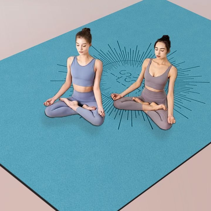 Joga podloga od velura, zvučna izolacija, upija znoj, bez pranja, brzo se suši, velika površina za kućne vježbe i ples, debljina 6 mm