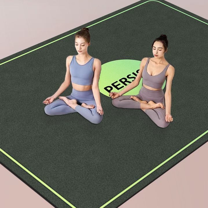 Joga podloga od velura, zvučna izolacija, upija znoj, bez pranja, brzo se suši, velika površina za kućne vježbe i ples, debljina 6 mm