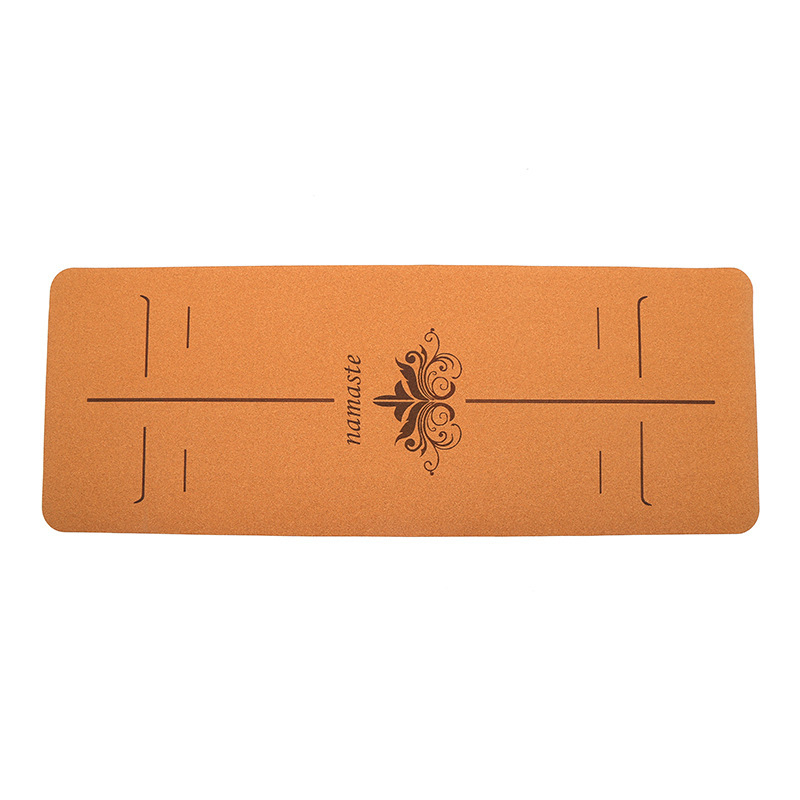 Covoraș de yoga din TPE cu linie de aliniere integrată; greutate 800 g; grosime 6 mm