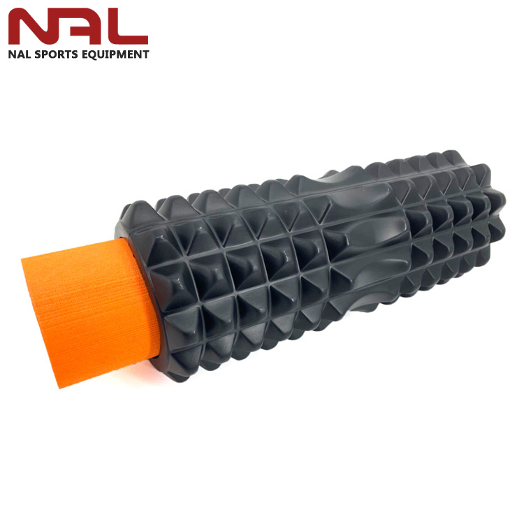 Nal Sports Crescent Yoga Pillar — rolă din spumă 2-în-1 și fascia stick pentru masaj muscular și relaxare