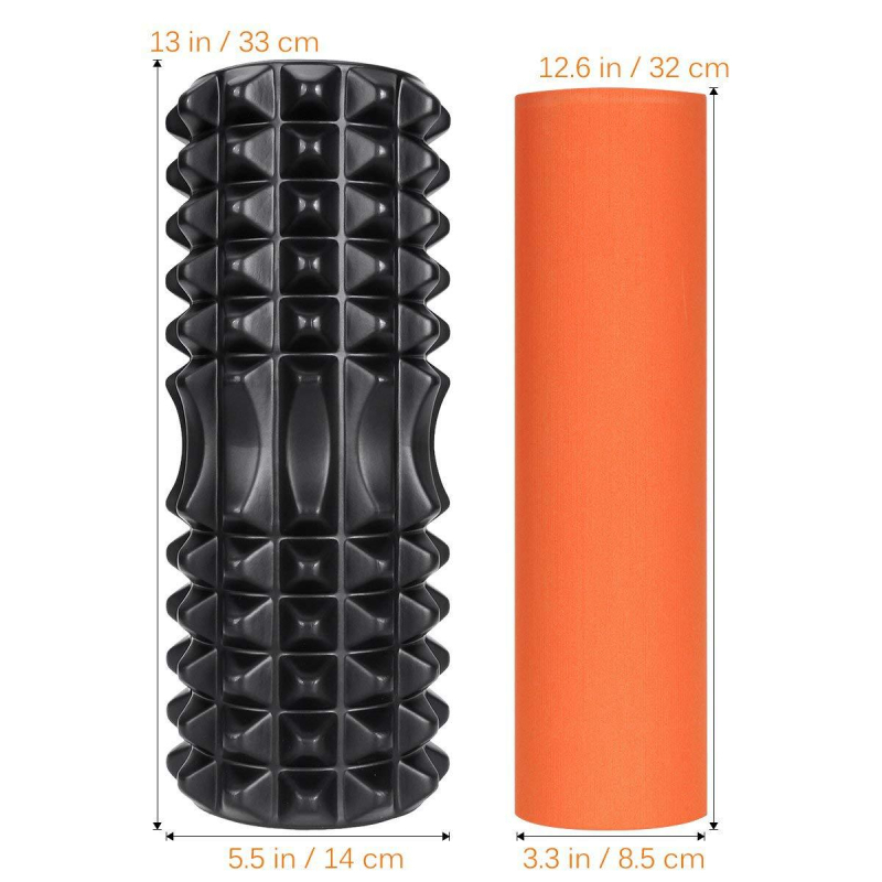 Nal Sports Crescent Yoga Pillar — rolă din spumă 2-în-1 și fascia stick pentru masaj muscular și relaxare