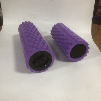 Rolă de yoga acoperită, ax din spumă EVA, pentru relaxare musculară și masaj — echipament fitness