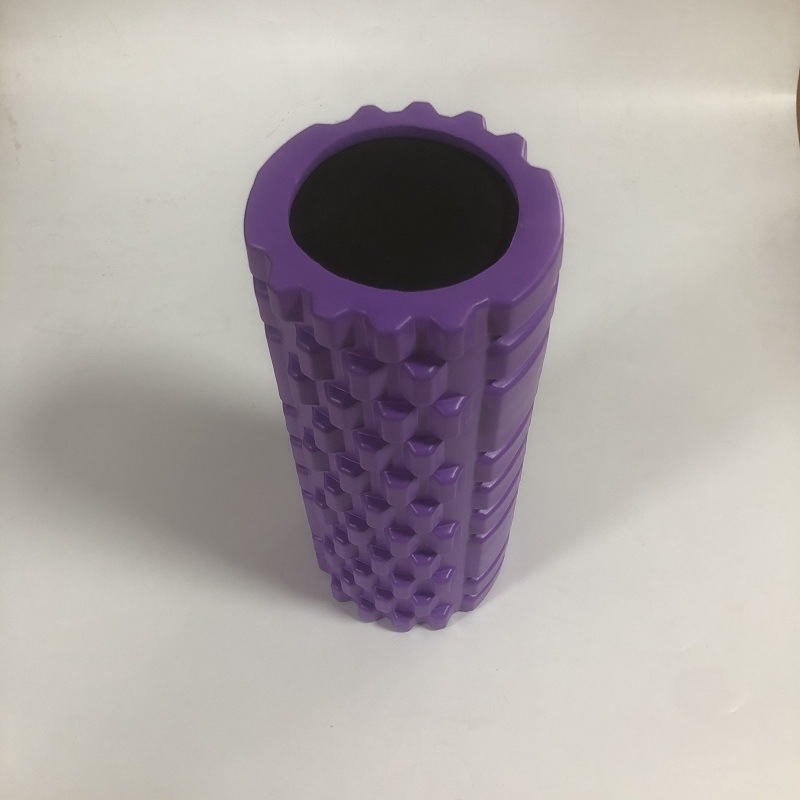 Rolă de yoga acoperită, ax din spumă EVA, pentru relaxare musculară și masaj — echipament fitness