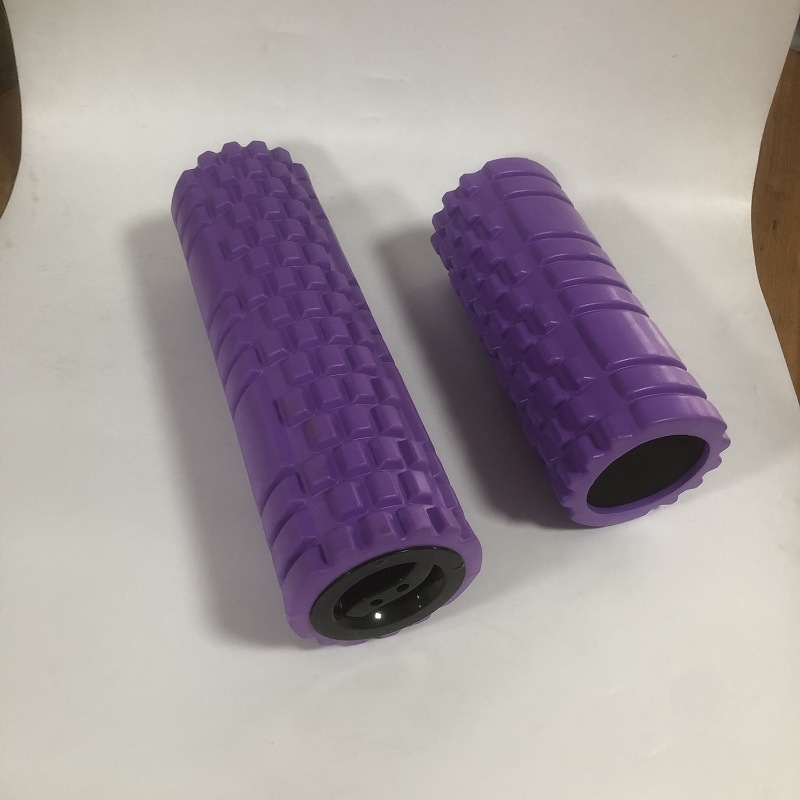 Rolă de yoga acoperită, ax din spumă EVA, pentru relaxare musculară și masaj — echipament fitness