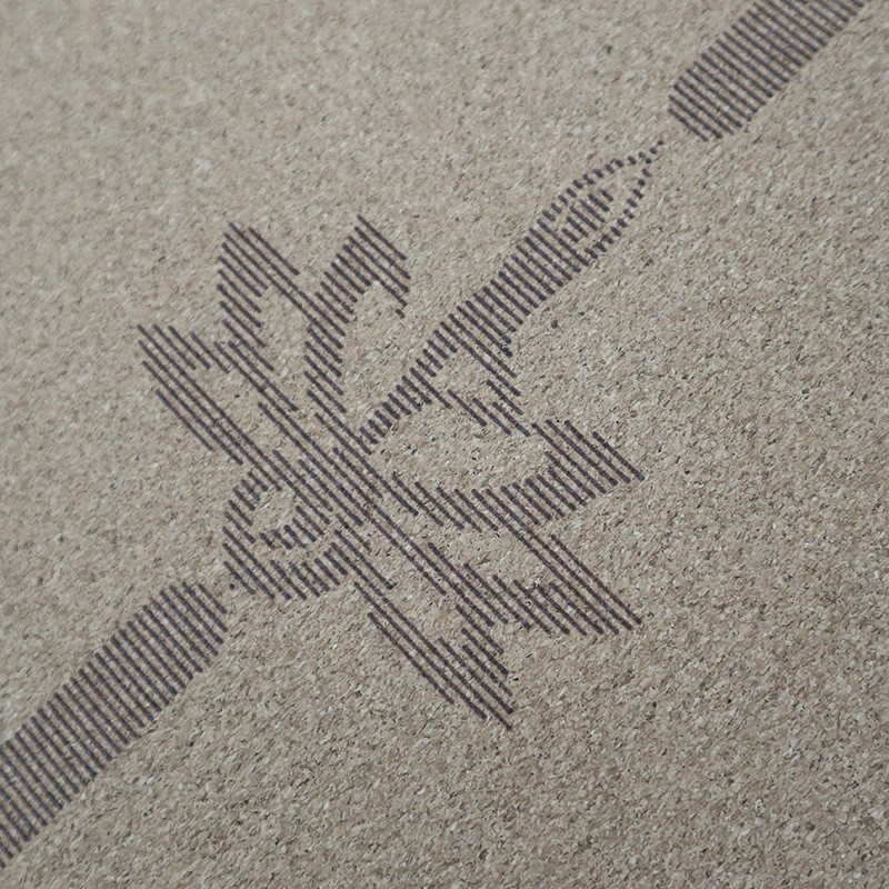 Covoraș de yoga din plută și cauciuc pentru începători - antiderapant, grosime 5 mm, greutate 3000 g, Personalizabil