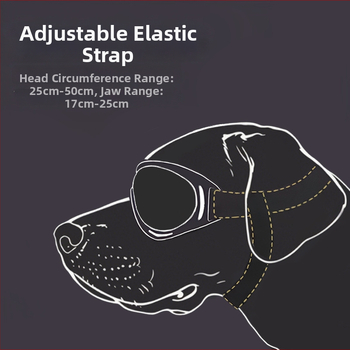 Naminių gyvūnų akiniai nuo saulės, vėją atsparūs akiniai akių apsaugai, PC lęšiai, TPU rėmas, universali tiktis, lauko naudojimui