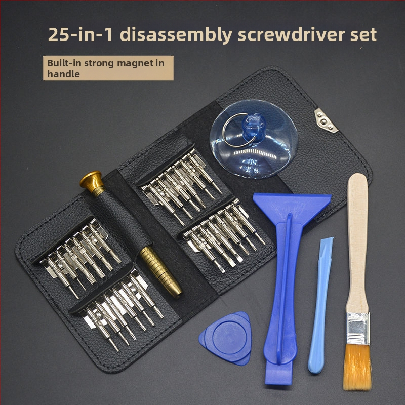 Apple ierīču demontāžas skrūvgriežu komplekts – mobilo tālrunu un datora remontam, oglekļa tērauds, iekšējie sešstūri (Hex/Allen), iekļauts bitu komplekts