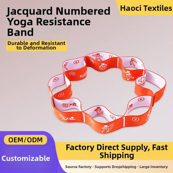 Jacquard digitalni joga elastična traka za djecu i žene, traka za otvaranje ramena i istezanje, joga traka