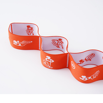 Bandă elastică de yoga jacquard digitală – Curea de întindere a umerilor pentru copii și femei – Material: poliester-cotton + latex