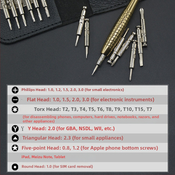 Mājas lietošanai domāts skrūvgriežu komplekts — daudzfunkcionāls remonta komplekts Apple ierīcēm, viedtālruņiem un datoriem, ar oglekļa tērauda hex biti komplektu