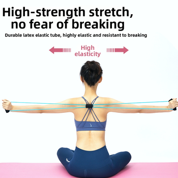 Trager Figure-8 pentru spate și extindere a pieptului – Material NBR, Echipament de fitness (Material: NBR; Design: Figure-8; Aplicații: Echipament Fitness, Masaj Sănătate, Frumusețe Fitness; Potrivit pentru copii, adolescenți, adulți, vârstnici)