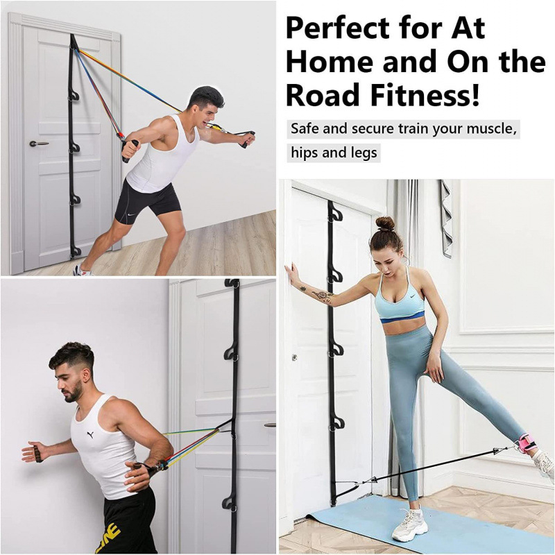 5 m viseći otporni konopac s vrata za pričvršćivanje, bez bušenja, kućni fitness uređaj, najlon