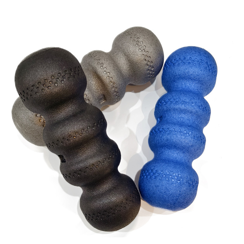 Role din spumă EPP solidă, cu design cu patru capete, pentru relaxare musculară și masaj fascial; potrivit pentru coloana vertebrală și talie; ajutor pentru yoga