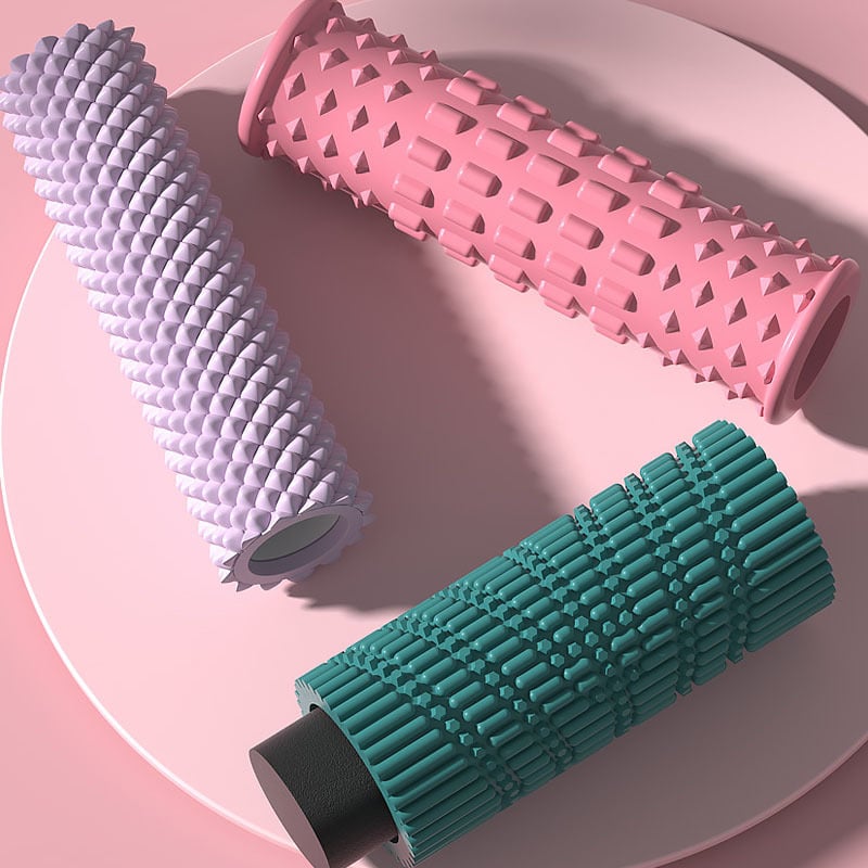 Coloană de yoga din spumă solidă, două în unu, pentru masaj muscular și relaxare, XINJIFU