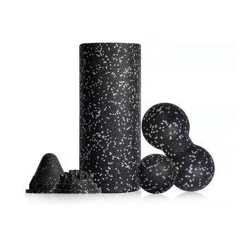 MAXSOINS Coloană de yoga goală, set de cinci piese cu Peanut Ball și roller din spumă EPP, material: burete, 01