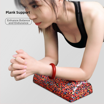 Bară de echilibru pentru yoga din spumă – tijă semicirculară din spumă, cilindru pe jumătate în formă de semilună, unelte de masaj plate (Material: EPP; Brand: REEDOW)