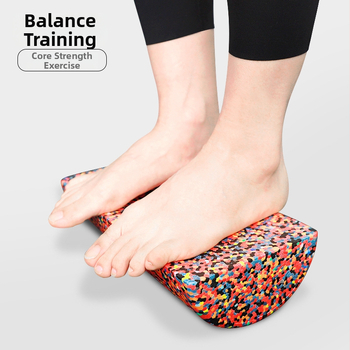 Bară de echilibru pentru yoga din spumă – tijă semicirculară din spumă, cilindru pe jumătate în formă de semilună, unelte de masaj plate (Material: EPP; Brand: REEDOW)