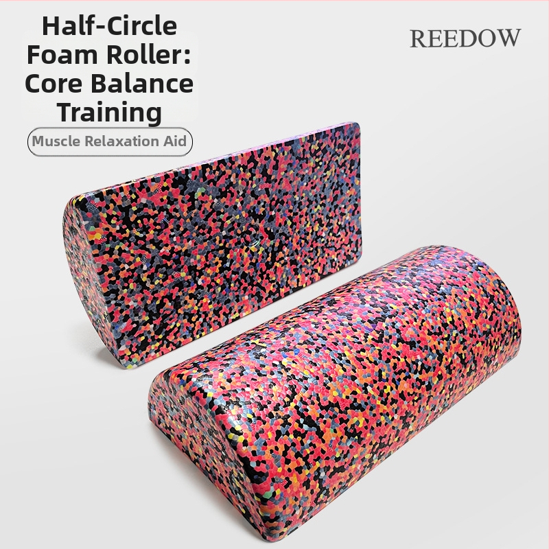 Bară de echilibru pentru yoga din spumă – tijă semicirculară din spumă, cilindru pe jumătate în formă de semilună, unelte de masaj plate (Material: EPP; Brand: REEDOW)