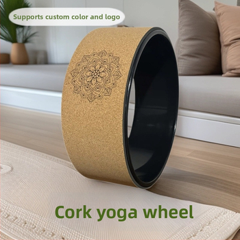 Korkas jogas rats – studijām, muguras masāža, plecu atvēršana, muguras izliekums, materiāls: PP + korķis, zīmols: Xinge