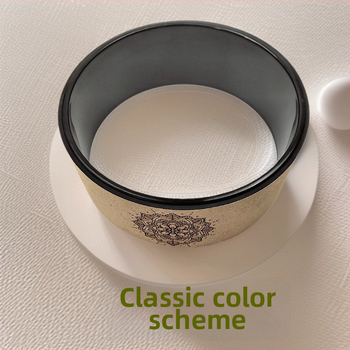 Korkas jogas rats – studijām, muguras masāža, plecu atvēršana, muguras izliekums, materiāls: PP + korķis, zīmols: Xinge