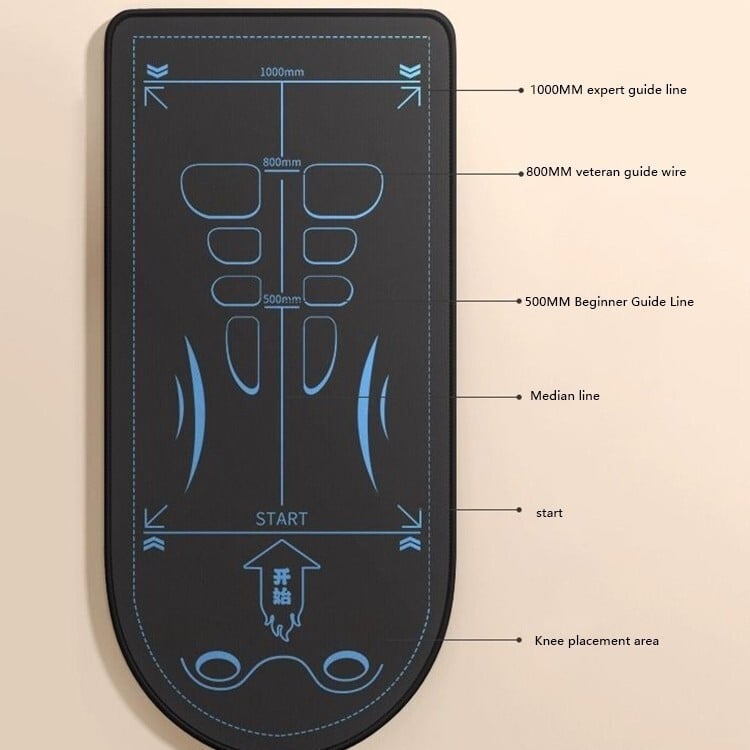Podloga za trbušne mišiće s valjkom i jogom, PE materijal, 6 mm debljina, 500 g