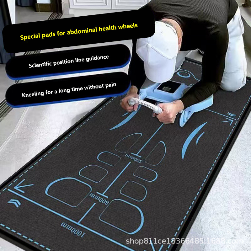 Podloga za trbušne mišiće s valjkom i jogom, PE materijal, 6 mm debljina, 500 g