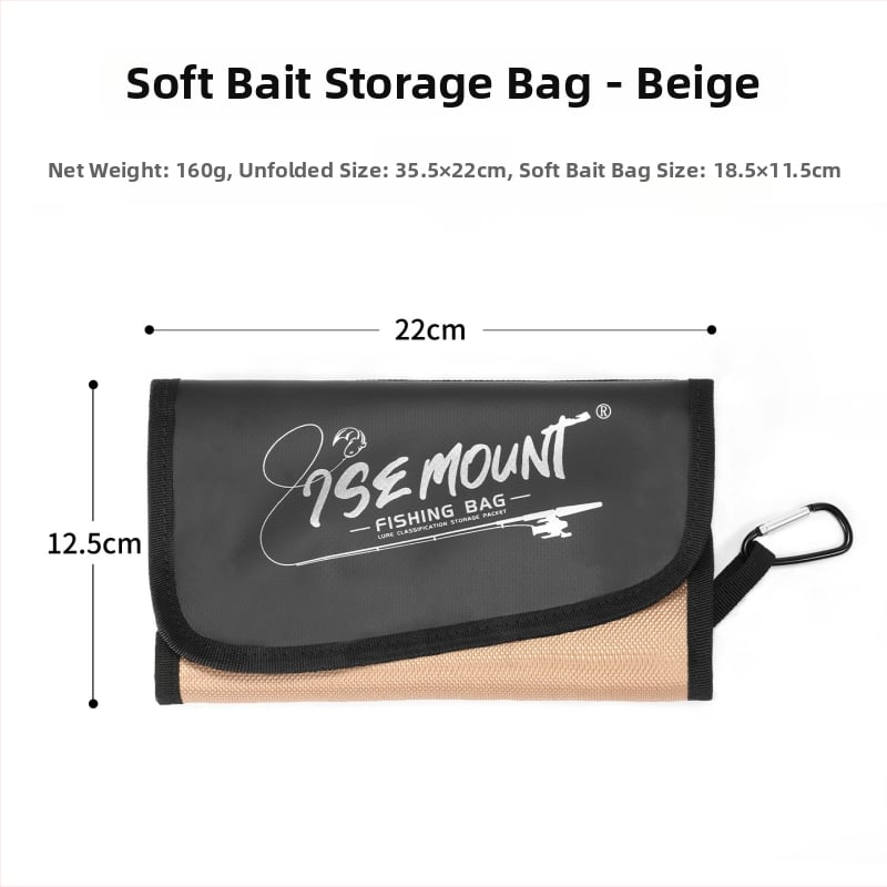 Ise Mount Водоустойчива PVC Чанта за Меки Примамки – Преносима, Демонтируема, Многофункционален Органайзер за Риболовна Екипировка