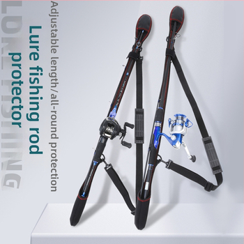 Регулируема чанта за пръчки с отдел за съхранение и еластична лента, джоб за макари; марка Hongchuan; материал полиестерно влакно