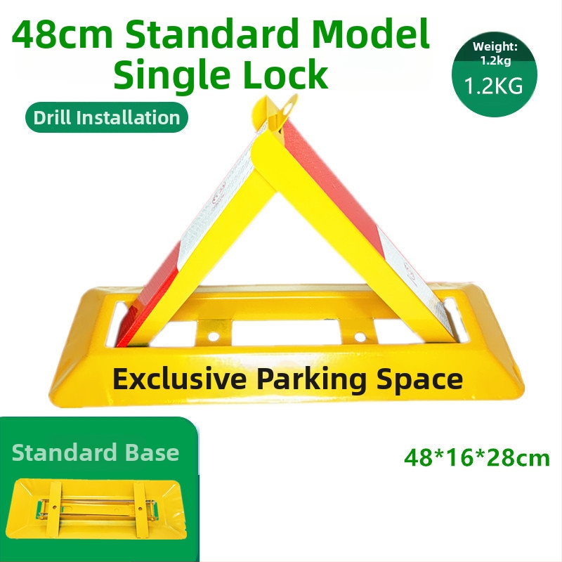 Autostāvvietas grīdas bloķētājs Tips A – pastiprināta pretkolīzijas konstrukcija, auksti kaltēts tērauds, tērauda atslēgas cilindrs, piemērots pazemes stāvvietām, zīmols Keding Shield
