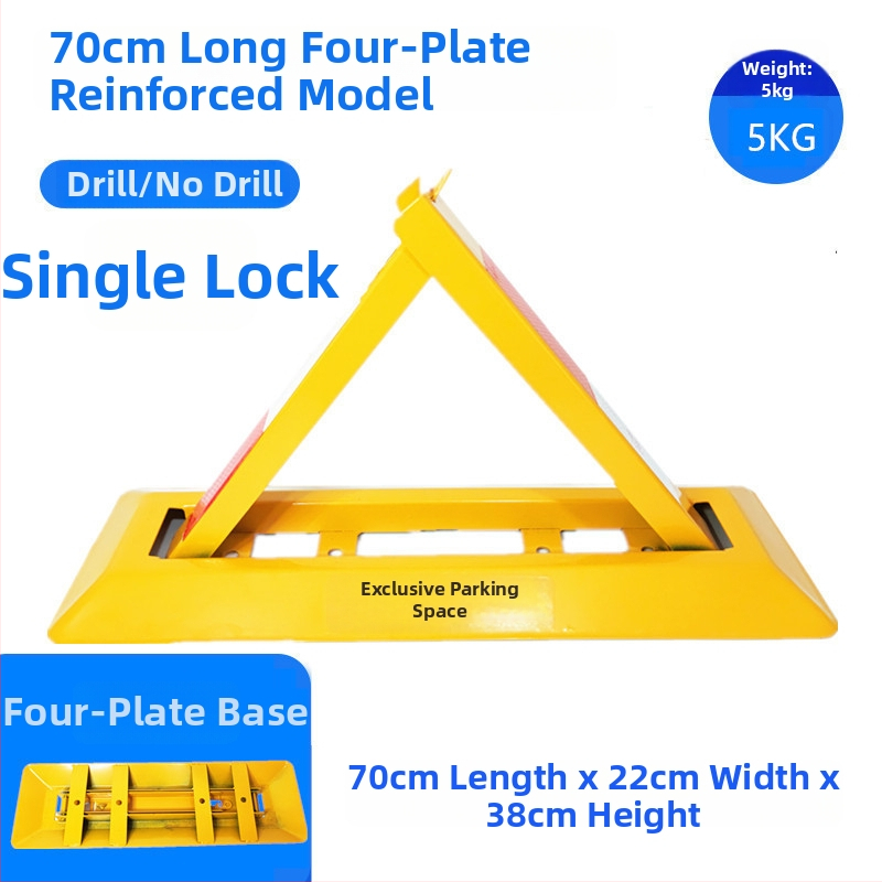 Autostāvvietas grīdas bloķētājs Tips A – pastiprināta pretkolīzijas konstrukcija, auksti kaltēts tērauds, tērauda atslēgas cilindrs, piemērots pazemes stāvvietām, zīmols Keding Shield