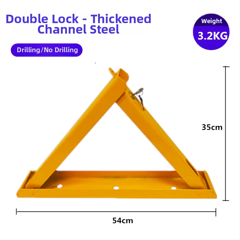 Autostāvvietas grīdas bloķētājs Tips A – pastiprināta pretkolīzijas konstrukcija, auksti kaltēts tērauds, tērauda atslēgas cilindrs, piemērots pazemes stāvvietām, zīmols Keding Shield