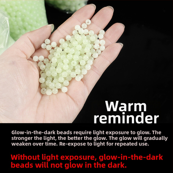 LANGJIXUAN Светещи мъниста за риболов с примамка – Светят в тъмното, твърд материал