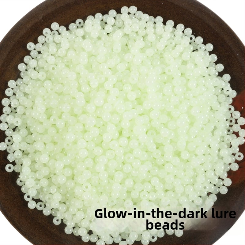 LANGJIXUAN Светещи мъниста за риболов с примамка – Светят в тъмното, твърд материал