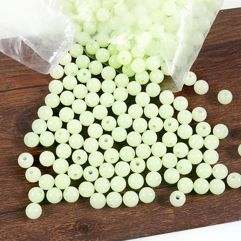 LANGJIXUAN Светещи мъниста за риболов с примамка – Светят в тъмното, твърд материал