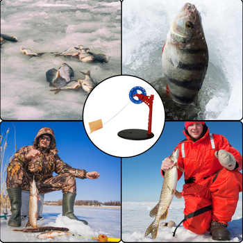 FTK zastave za ledeni ribolov – dvodijelni set s torbom za štap od plastike