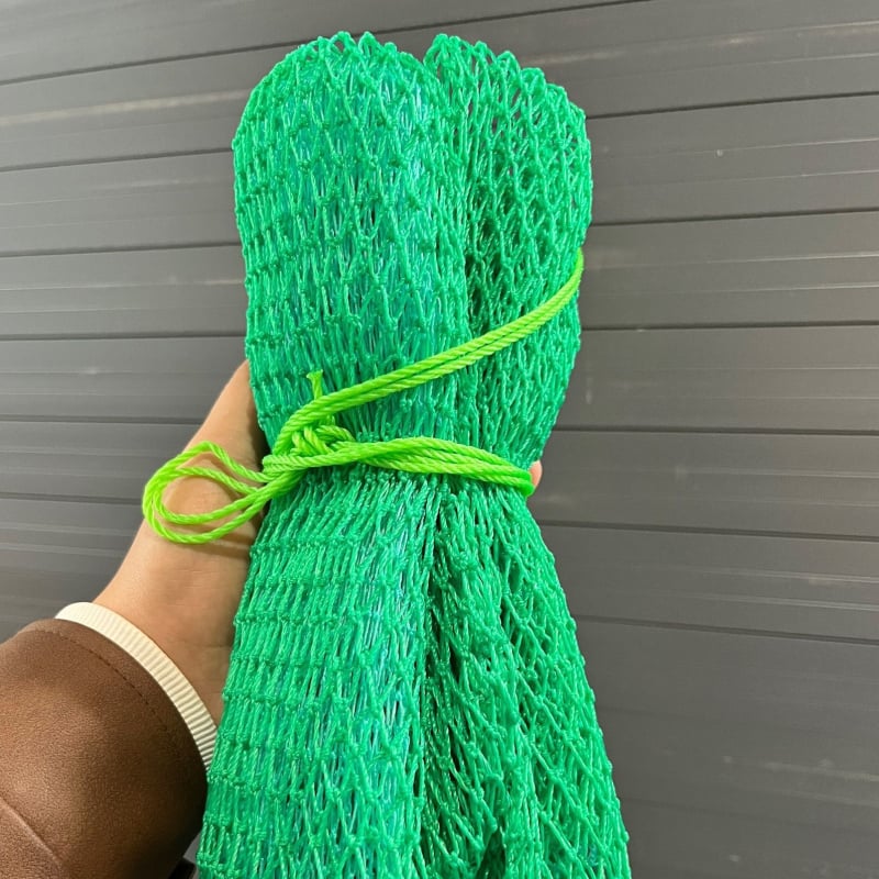 PU риболовна мрежеста торба с връзка, дебела мрежа с малки отвори