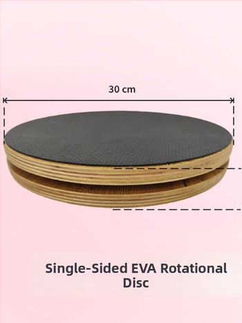 Optp ciets koks Pilates rotējošais disks stājas korekcijai, pēcdzemdību iegurņa rehabilitācijai un jogas rata izstiepšanai