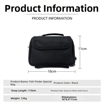Морска риболовна чанта през кръста с водоустойчива PVC конструкция, съхранение за риболовен детектор, подводна камера и функции за зареждане на примамка и монтаж на котушка