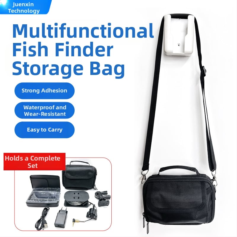 Морска риболовна чанта през кръста с водоустойчива PVC конструкция, съхранение за риболовен детектор, подводна камера и функции за зареждане на примамка и монтаж на котушка