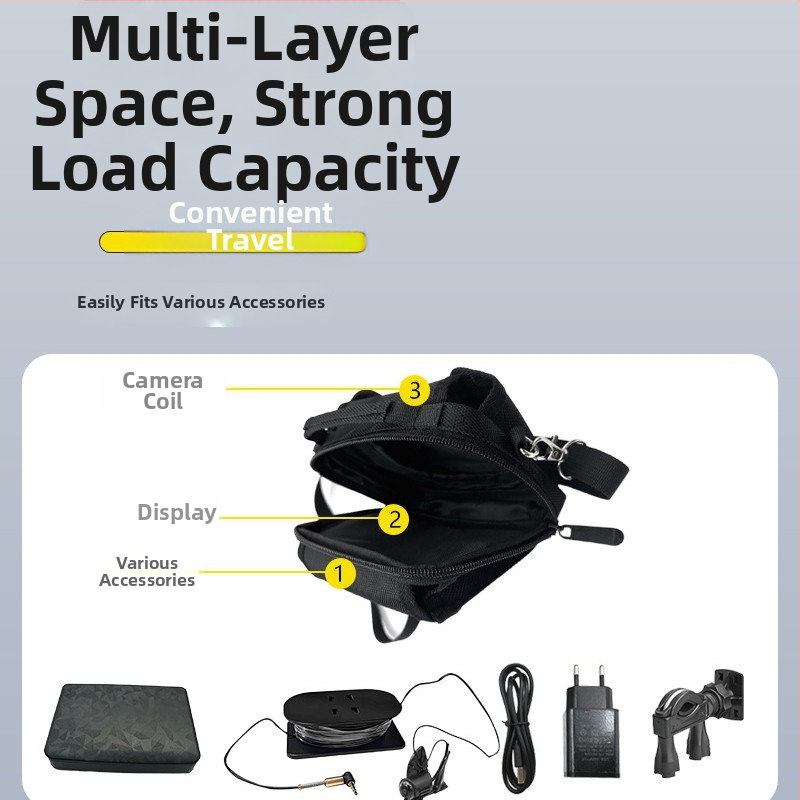 Морска риболовна чанта през кръста с водоустойчива PVC конструкция, съхранение за риболовен детектор, подводна камера и функции за зареждане на примамка и монтаж на котушка